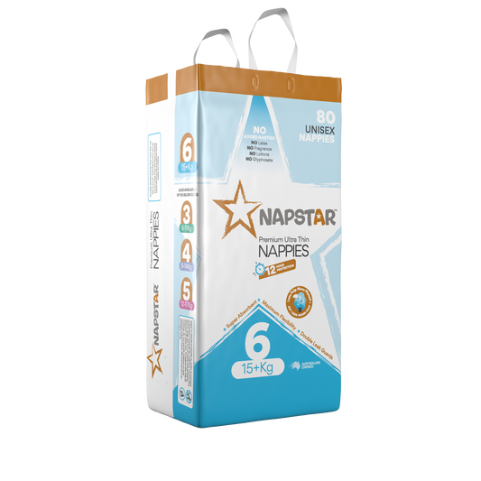Napstar Premium Ultra-Thin Size 6 - 15kg+ 80/pack