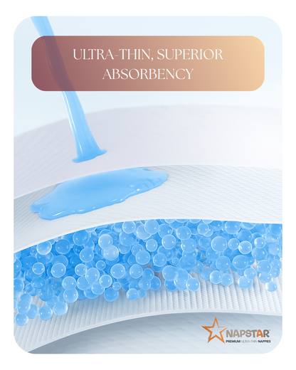 Napstar Premium Ultra-Thin Size 6 - 15kg+ 80/pack